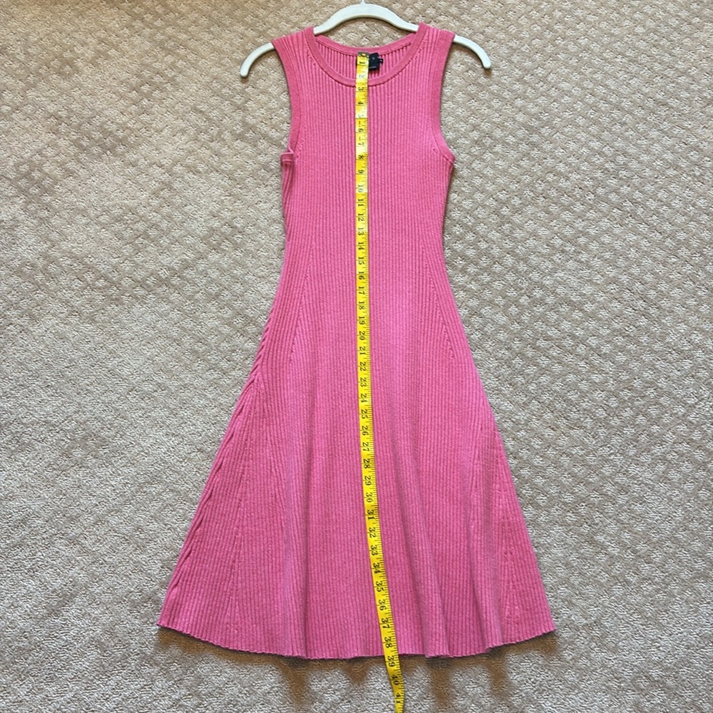 Hatch Sleeveless Pink Ribbed Maternity Dress - Picture 3 of 7